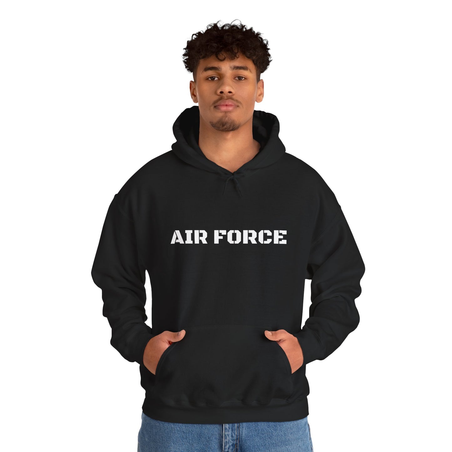 Air Force Hoodie — Military Pilot Dog Graphic Hooded Sweatshirt