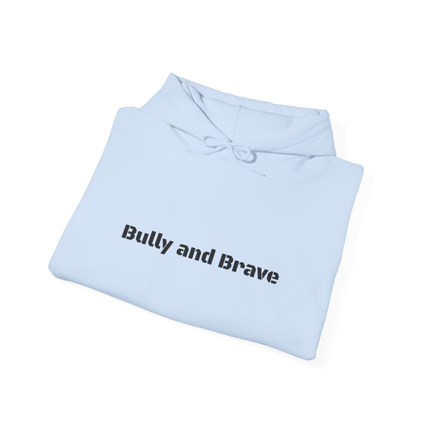 Bully and Brave Hoodie — Minimal Pitbull Face Graphic Sweatshirt