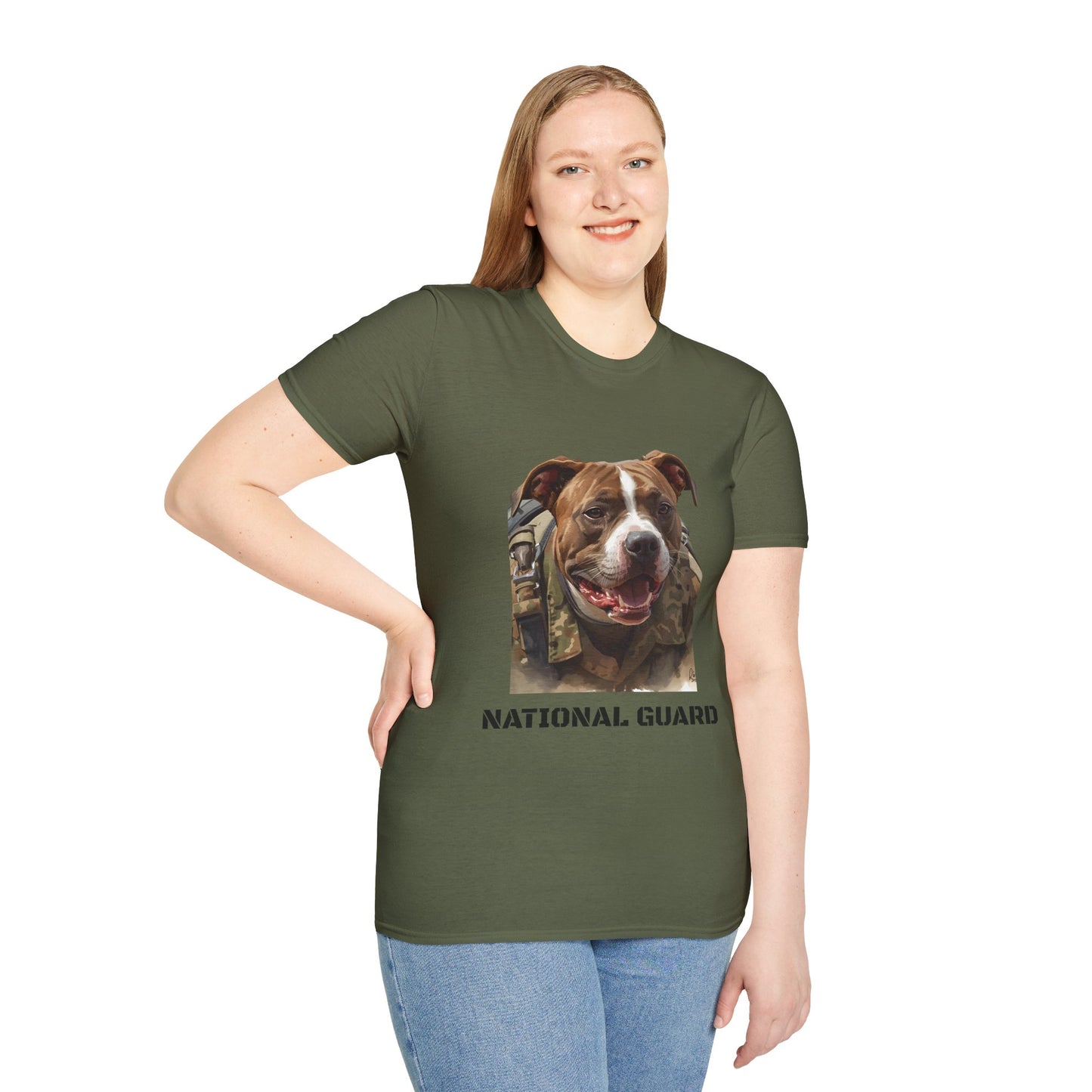 National Guard Dog T-Shirt — Military Pup Graphic Tee