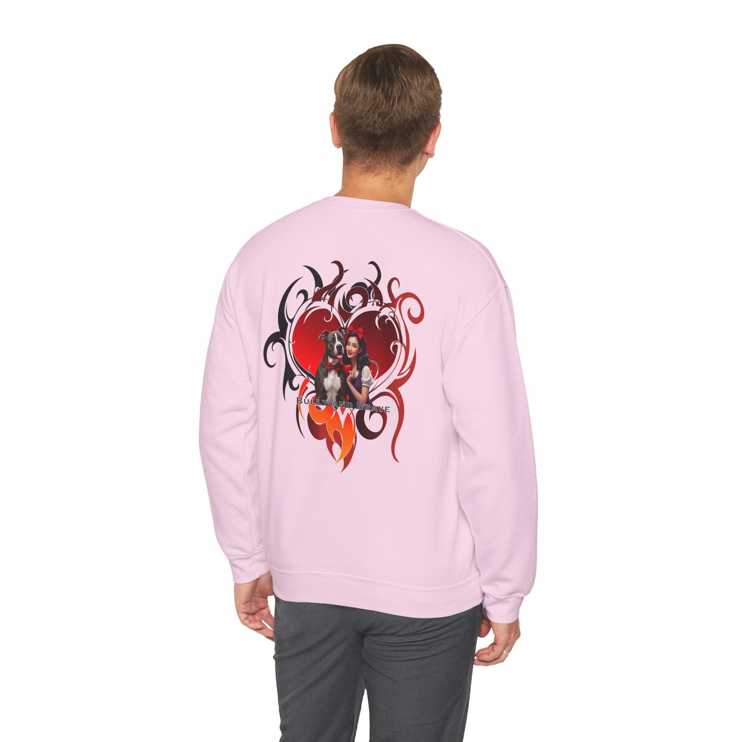 Tribal Heart Bully & Brave Crewneck Sweatshirt