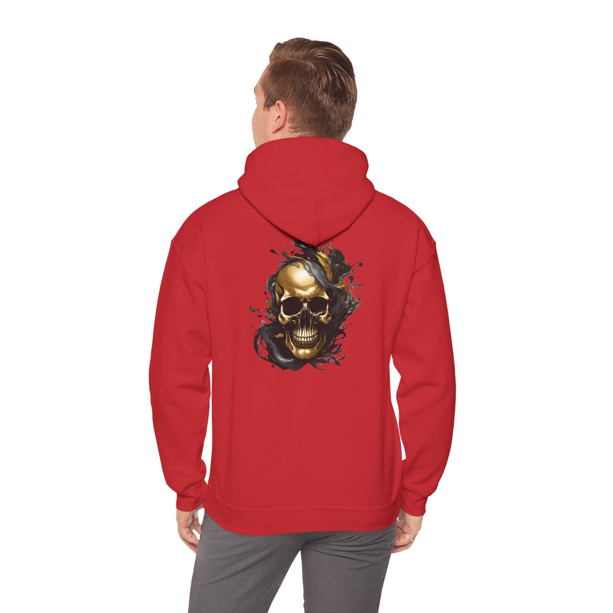 Bully and Brave Style - Gold skull graphic Hoodie