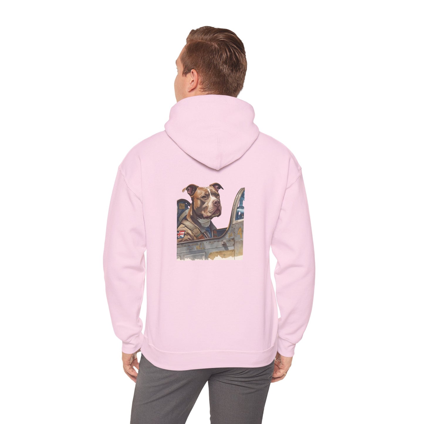 Air Force Hoodie — Military Pilot Dog Graphic Hooded Sweatshirt