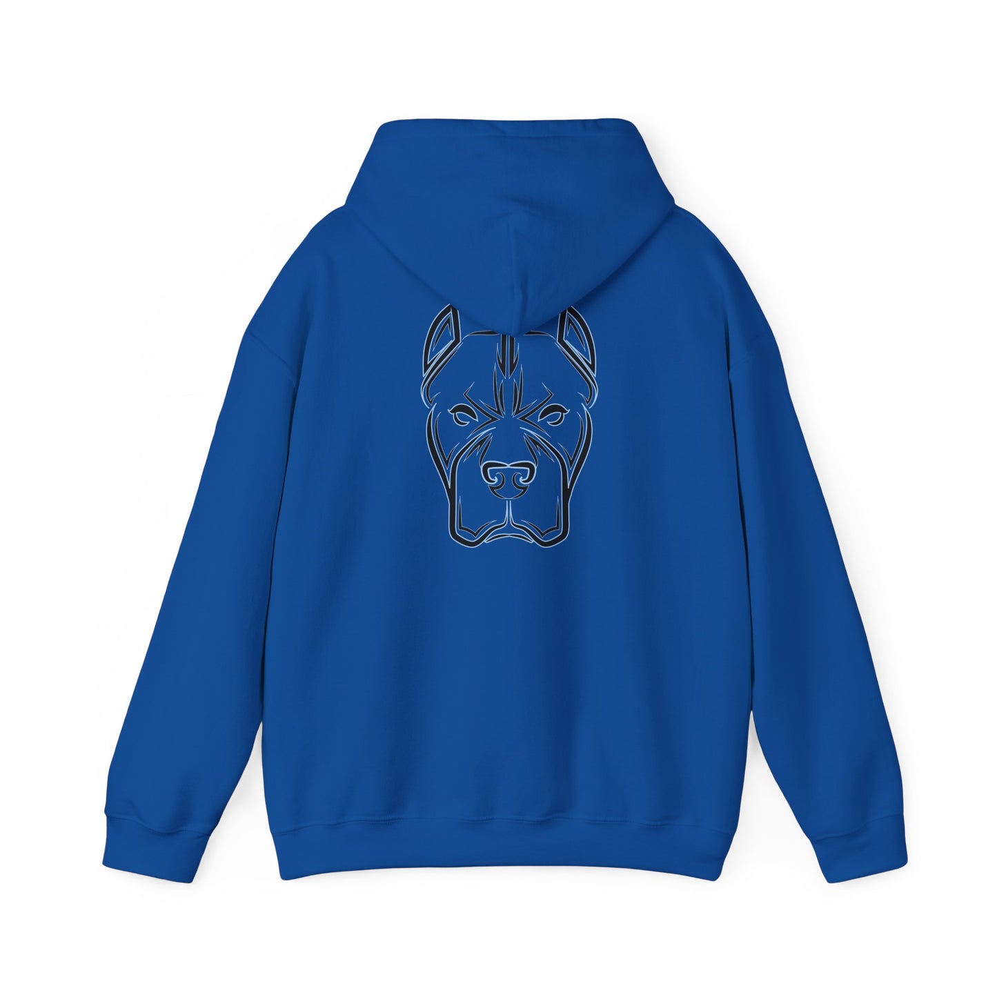 Bully and Brave Hoodie — Minimal Pitbull Face Graphic Sweatshirt