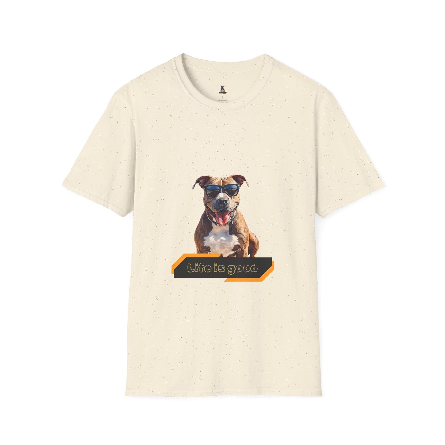 Staffordshire Bull Terrier Graphic T-Shirt — "Life is Good" Tee