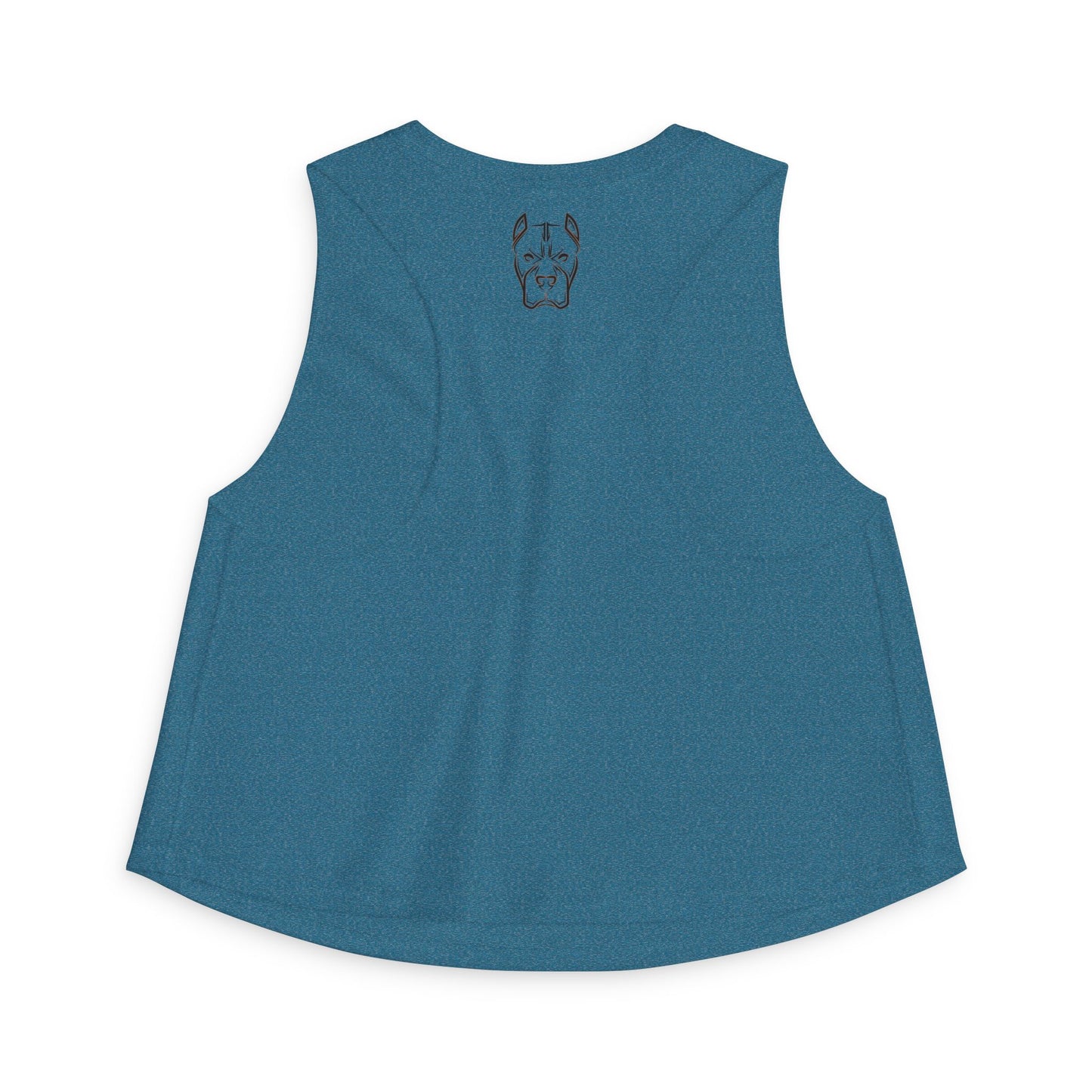 Bully and Brave Women's Crop Tank — Pit Bull Face Graphic Crop Top