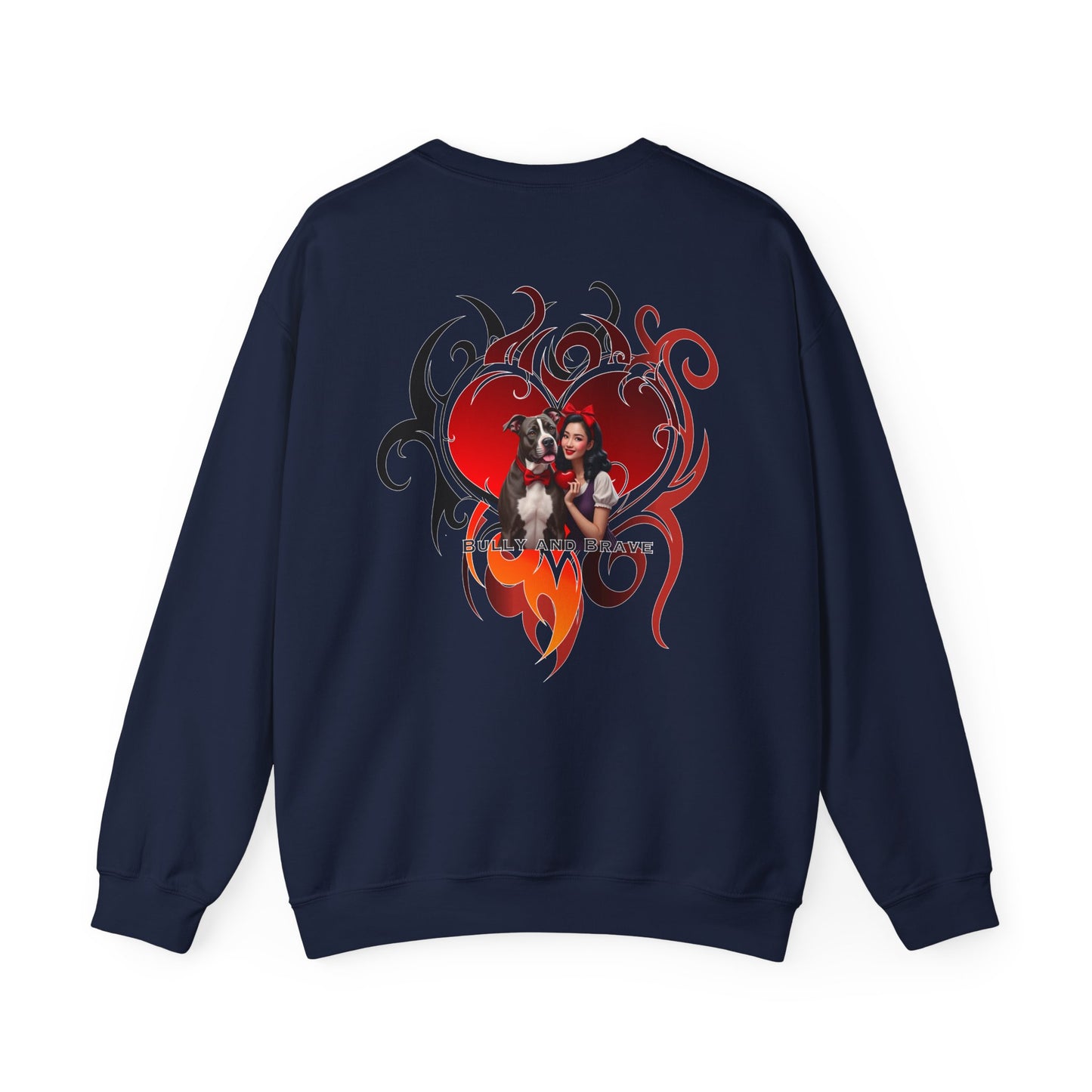 Tribal Heart Bully & Brave Crewneck Sweatshirt