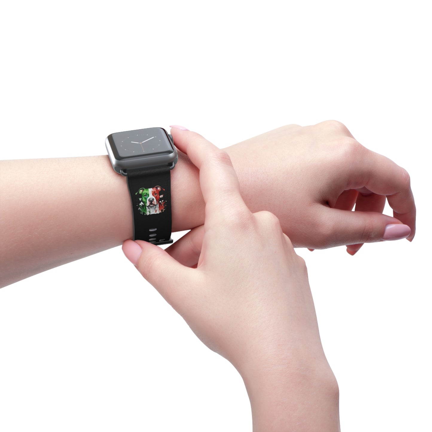 Italian Flag Dog Watch Band — “La Vita è Bella” Silicone Apple Watch Strap