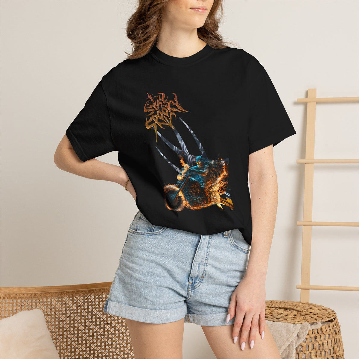 Bully and Brave style-Stay Spooky Motorcycle T-Shirt