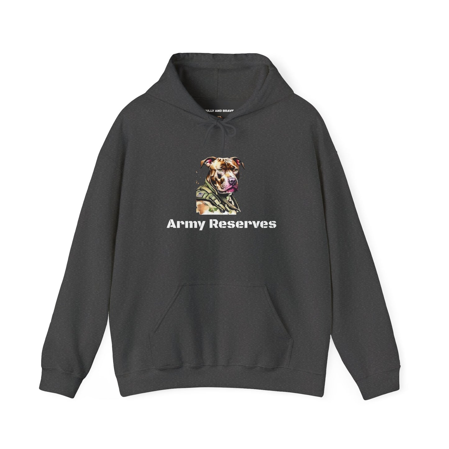 Army Reserves Dog Hoodie – Military Paw Print Sweatshirt