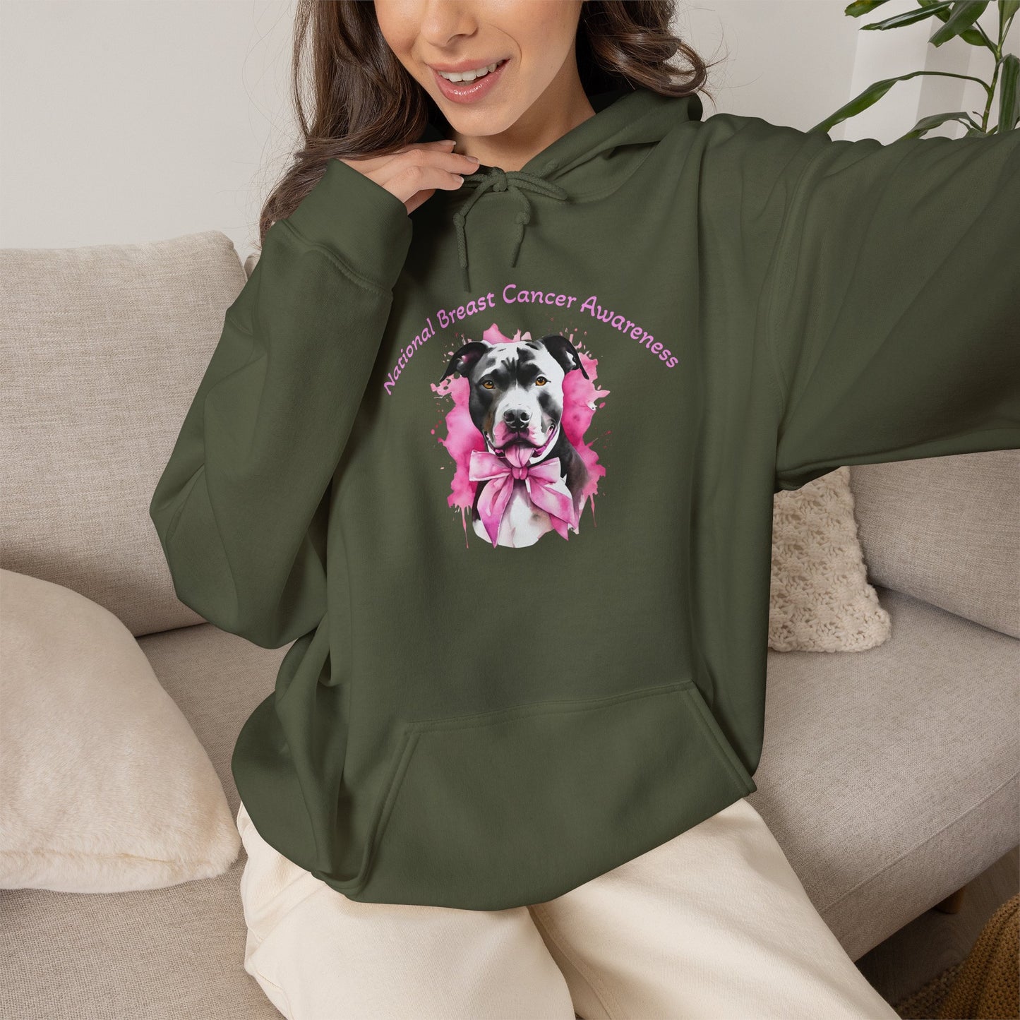 Bully and Brave Breast Cancer Awareness Hoodie