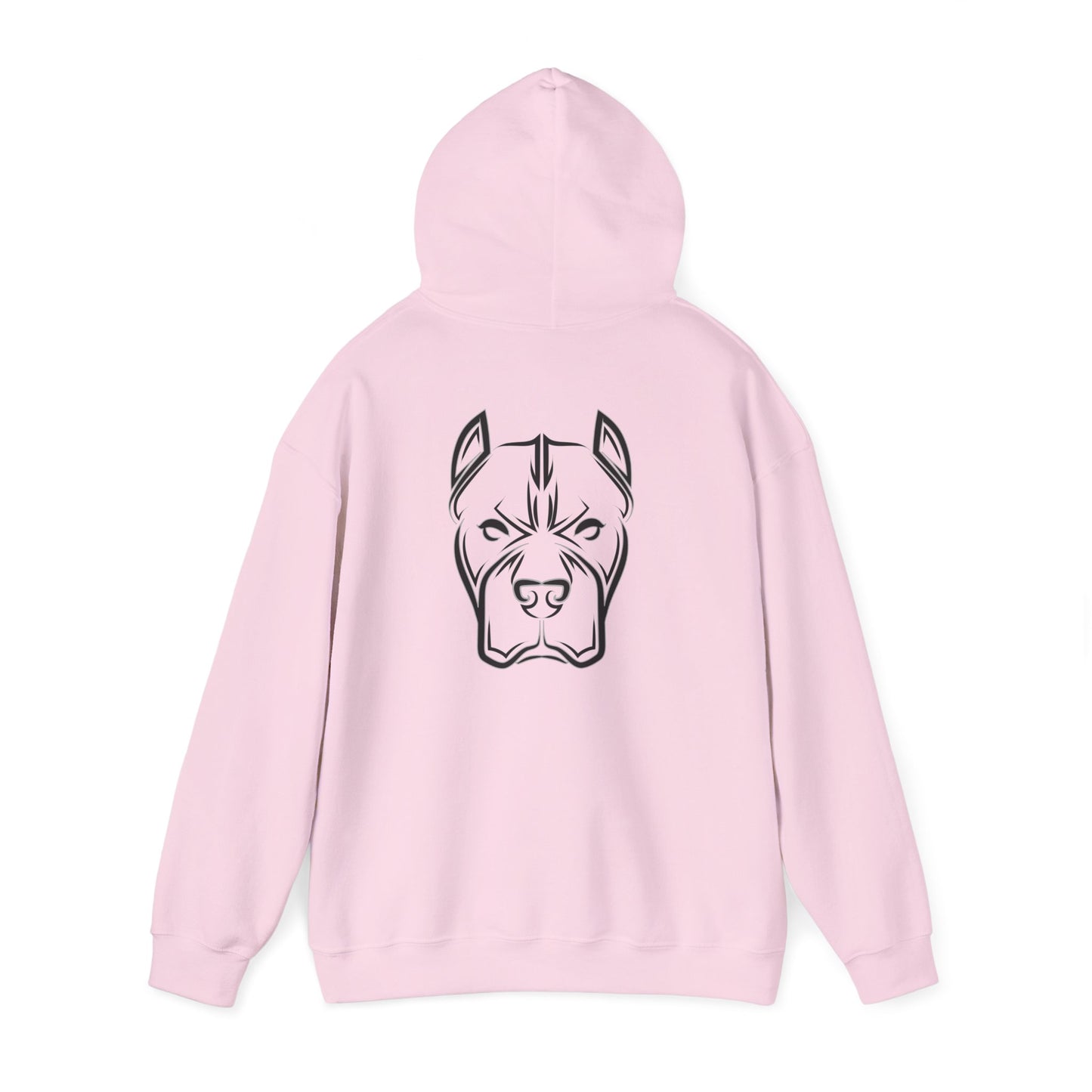 Bully and Brave Hoodie — Minimal Pitbull Face Graphic Sweatshirt