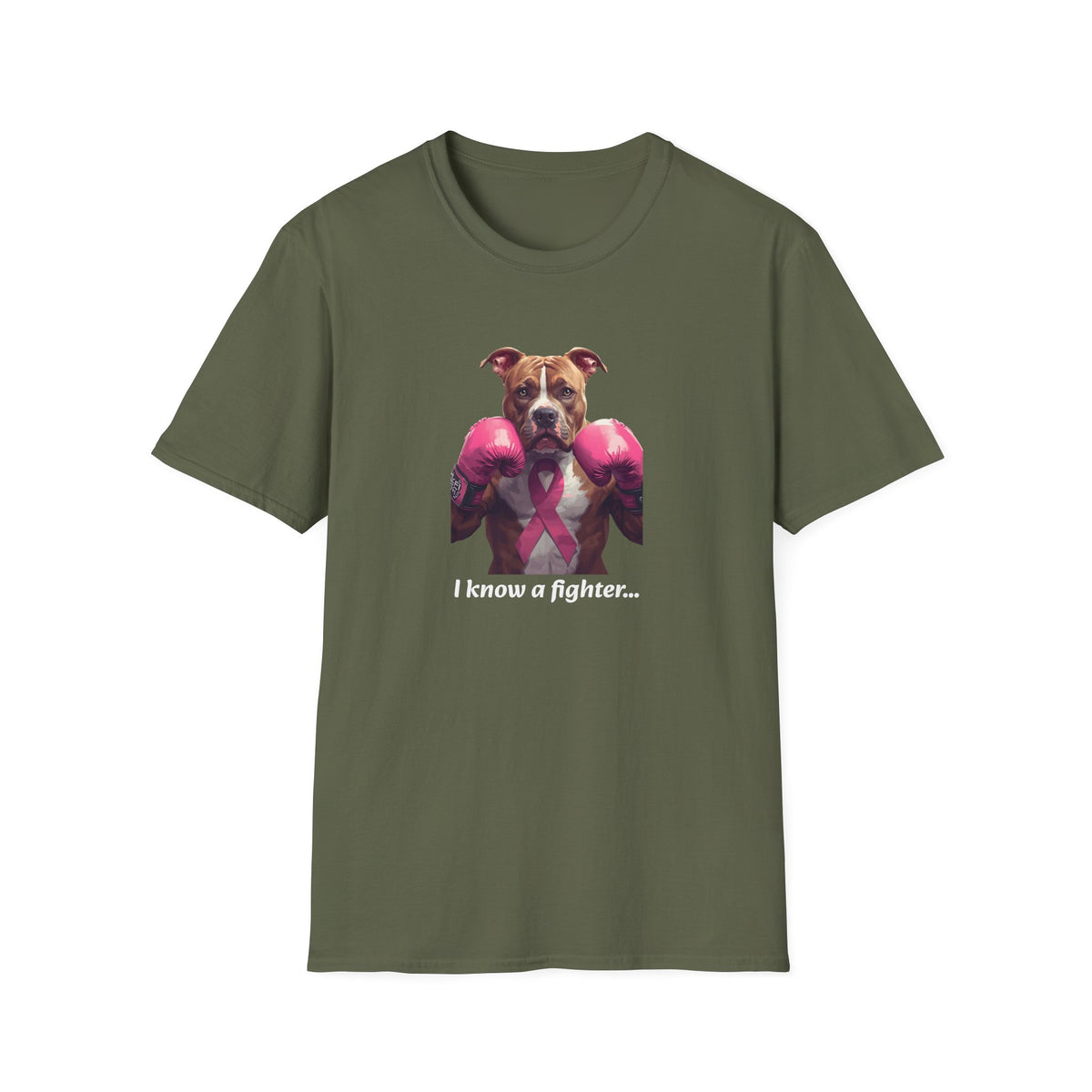 'Bully and Brave' with Pink Gloves 'I Know a Fighter' T-Shirt