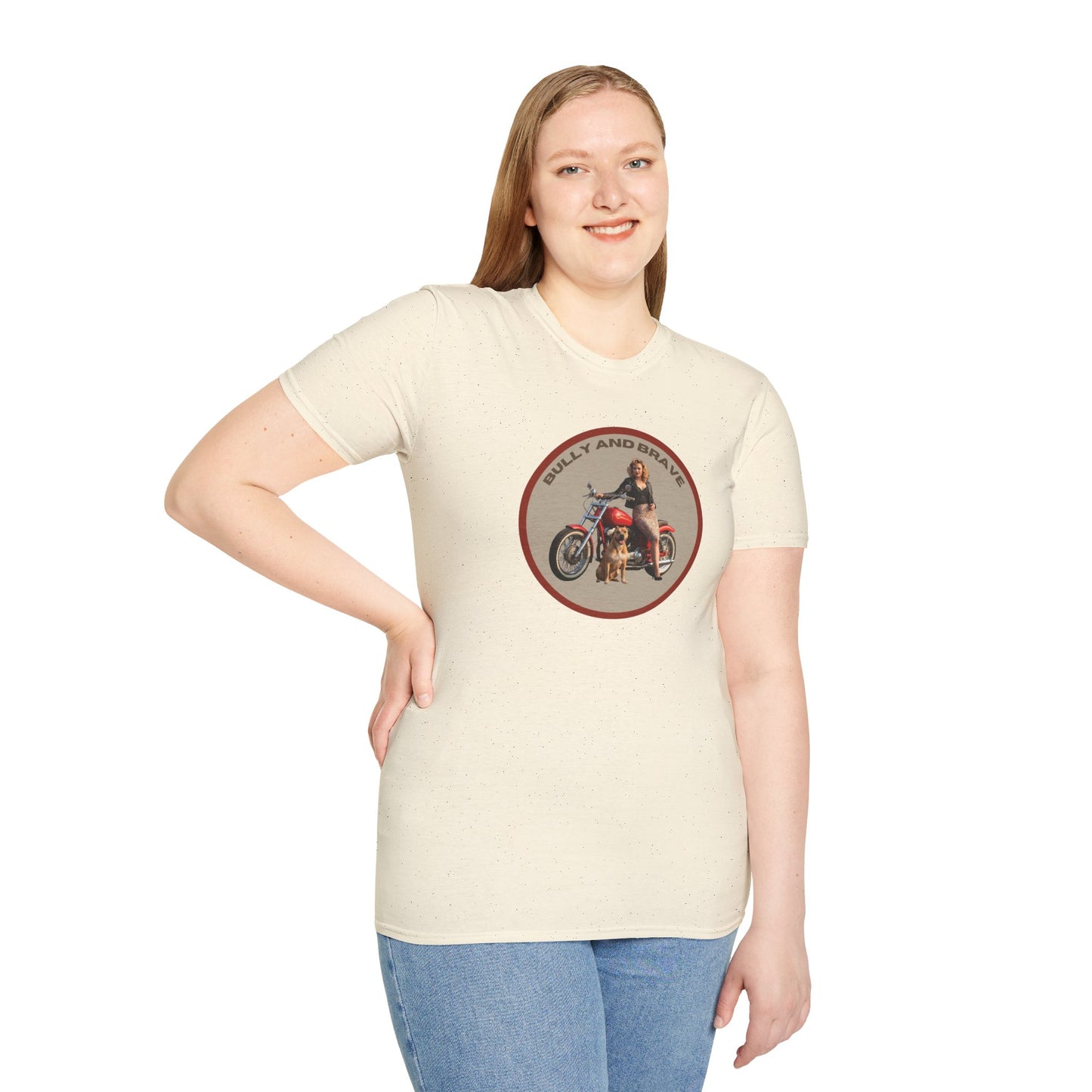 Retro Motorcycle Pin-Up T-Shirt — Biker Girl Graphic Tee