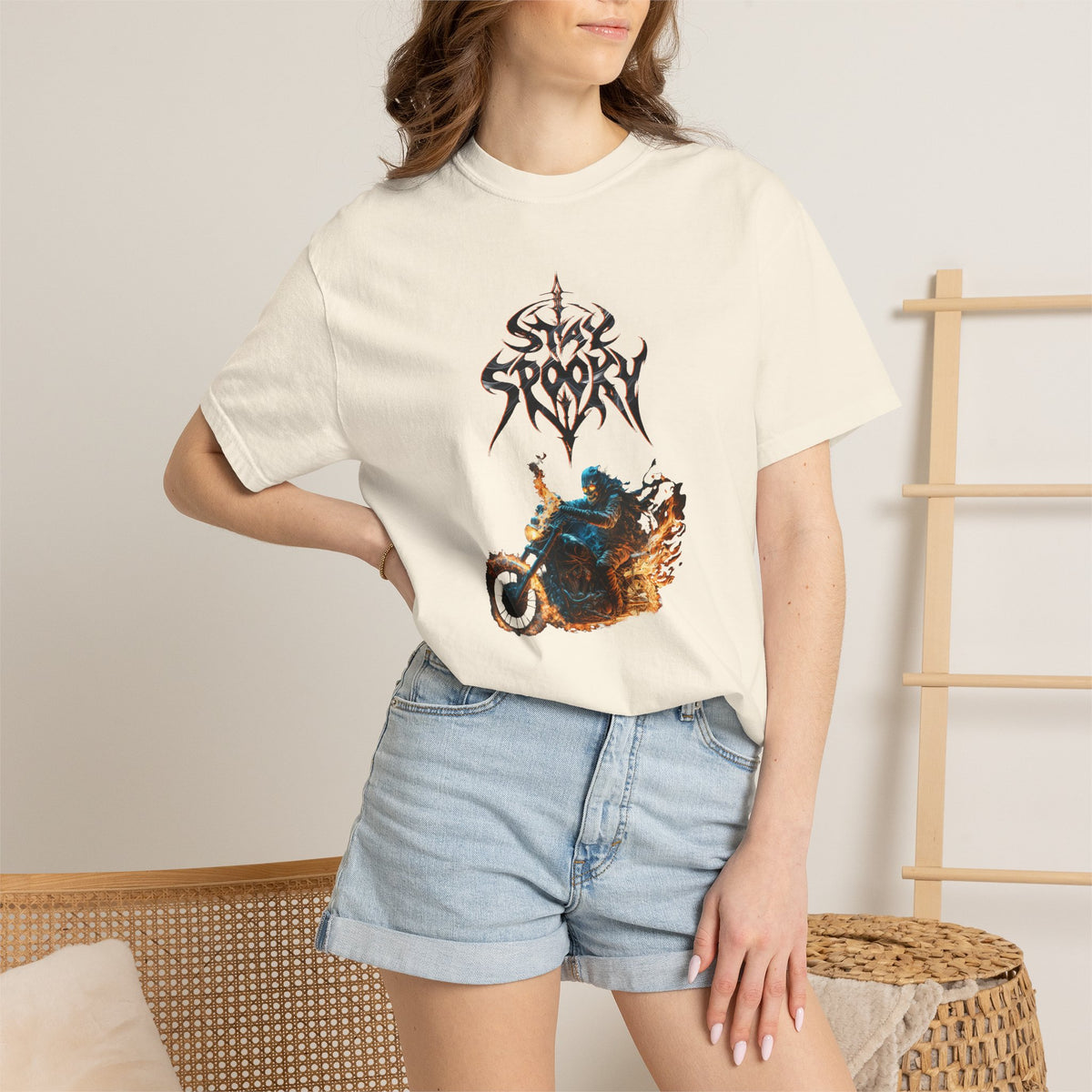 Bully and Brave style-Stay Spooky Motorcycle T-Shirt