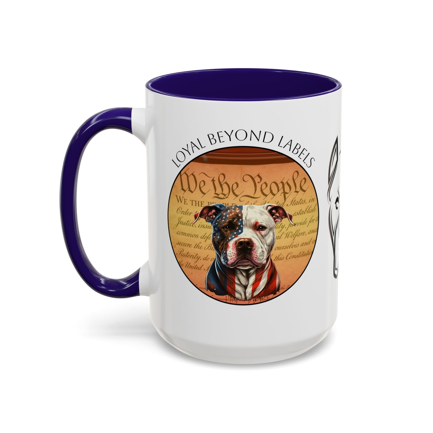 Pit Bull Mug — "Loyal Beyond Labels" Coffee Cup (11oz/15oz)