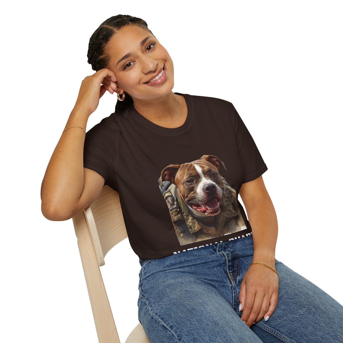 National Guard Dog T-Shirt — Military Pup Graphic Tee