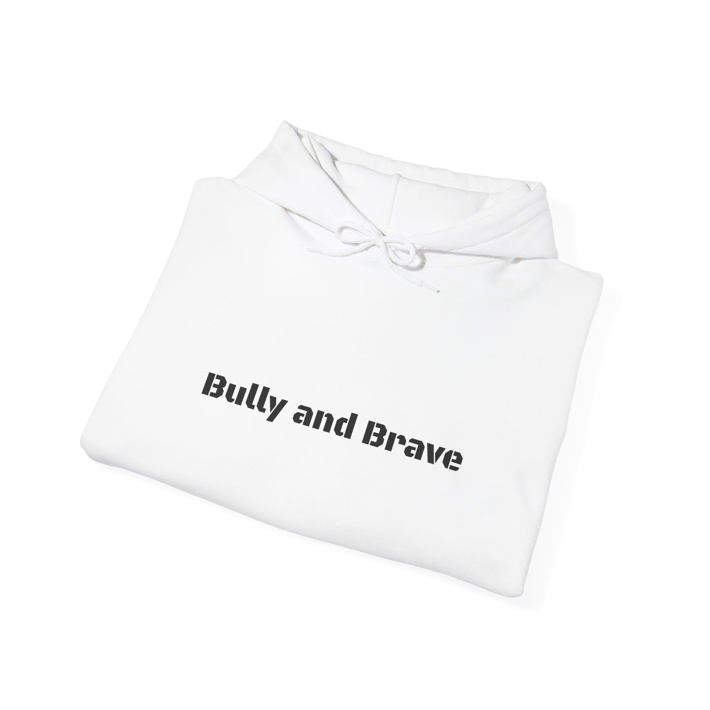 Bully and Brave Hoodie — Minimal Pitbull Face Graphic Sweatshirt
