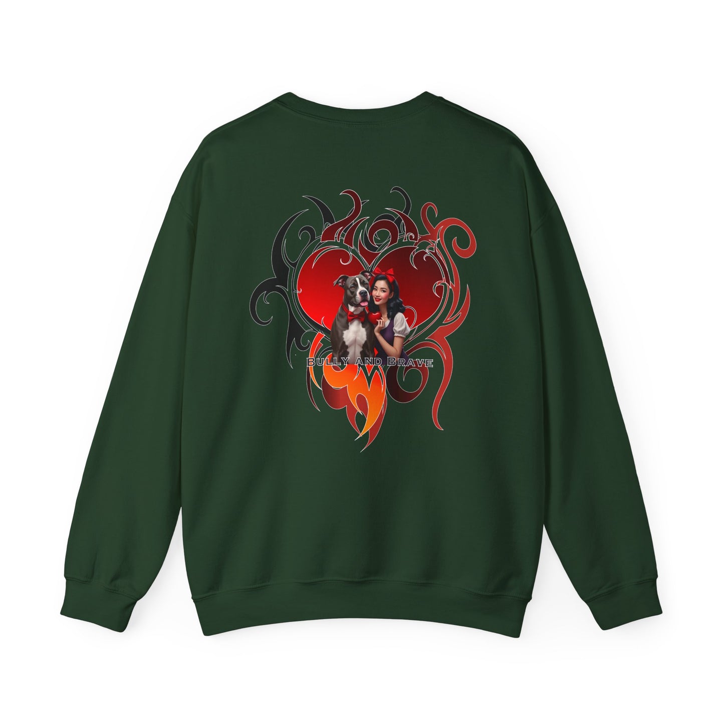 Tribal Heart Bully & Brave Crewneck Sweatshirt