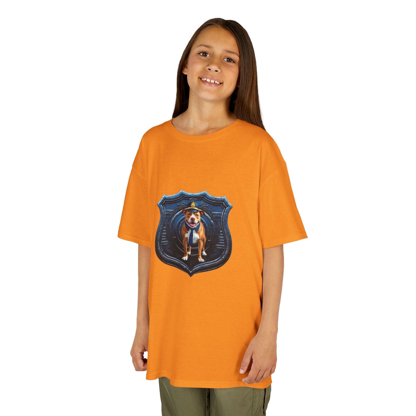 Kids Police Badge Dog T‑Shirt — K9 Squad Badge Tee for Kids