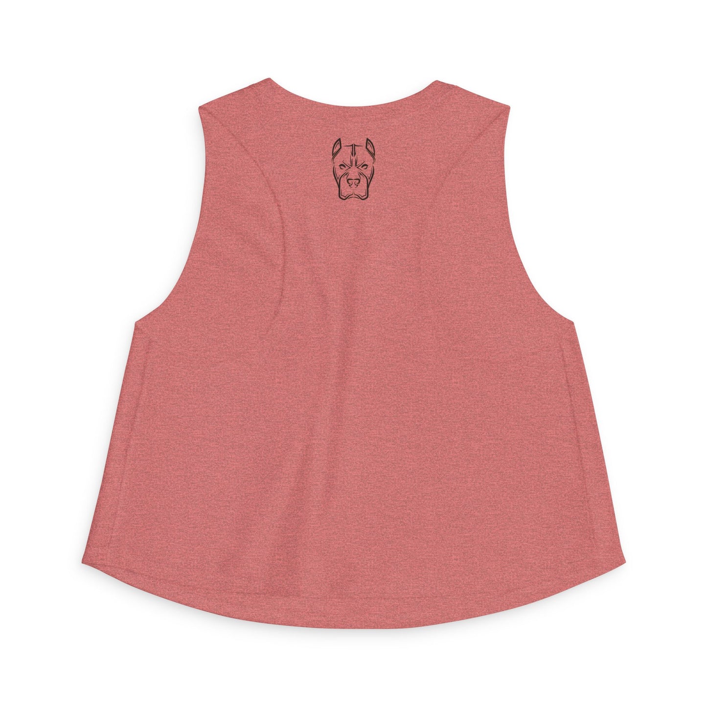 Bully and Brave Women's Crop Tank — Pit Bull Face Graphic Crop Top
