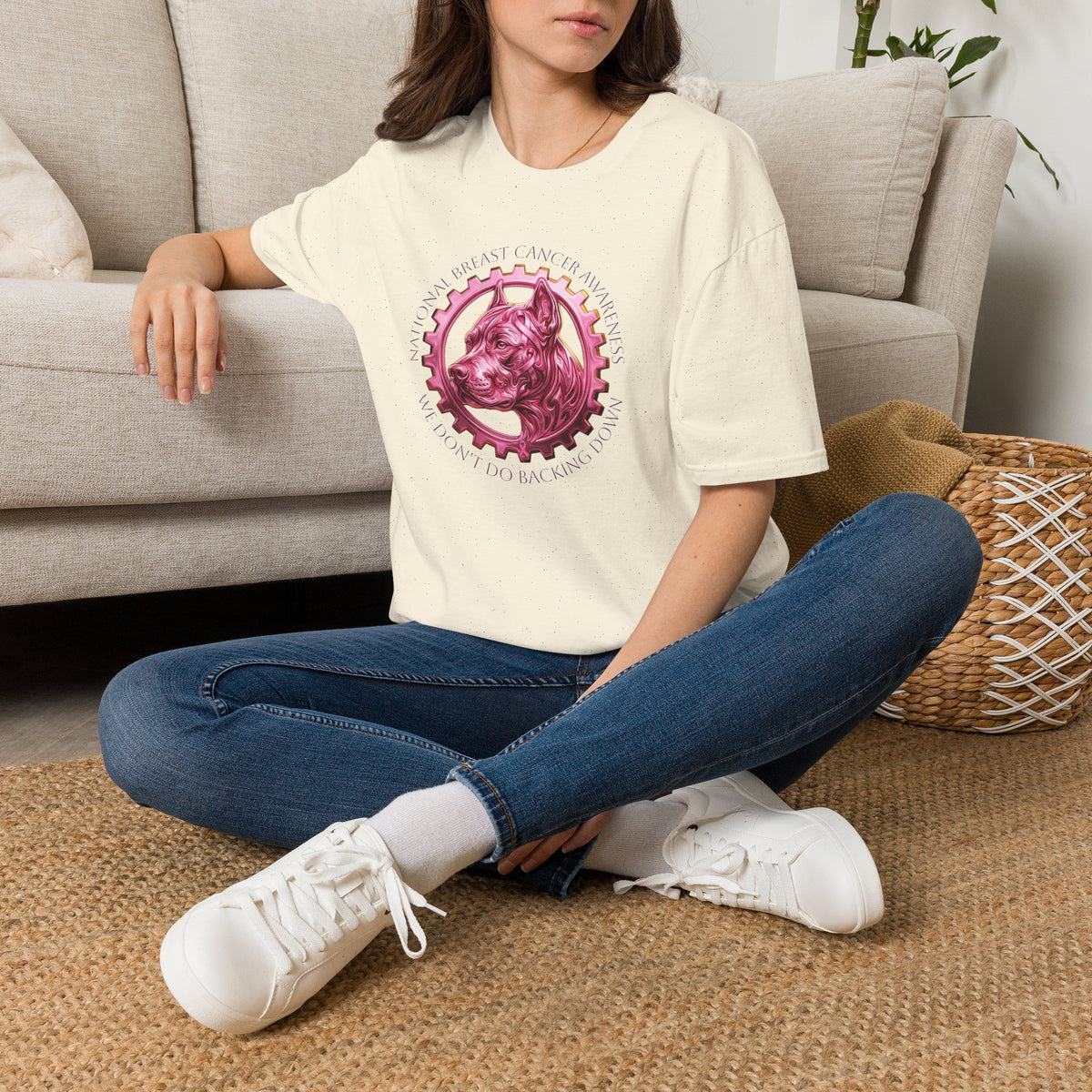 Pink Bully and Brave Logo T-Shirt - Breast Cancer Awareness T-shirt